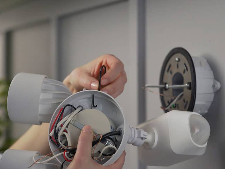 Ring Spotlight vs. Floodlight Modern Castle