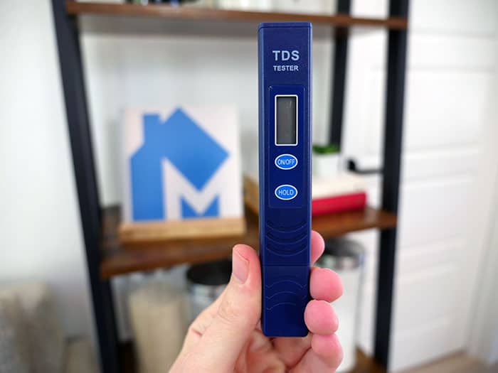 TDS meter (total dissolved solids)