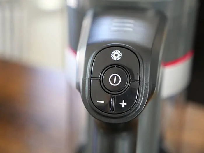 Elechome cordless vacuum controls