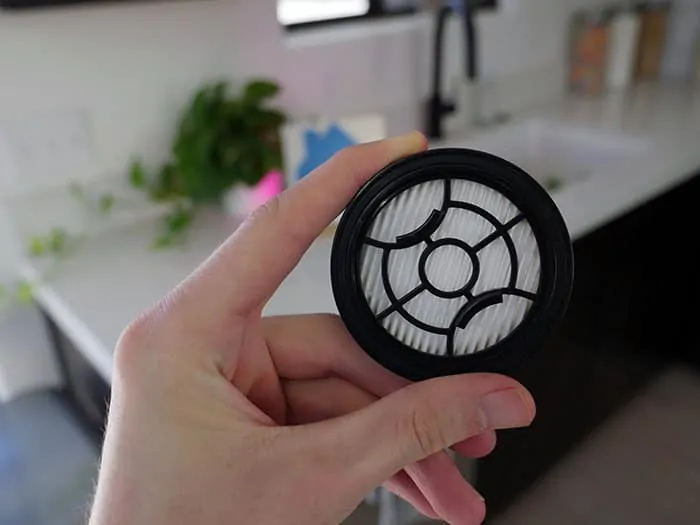 Filter on the Elechomes cordless vacuum