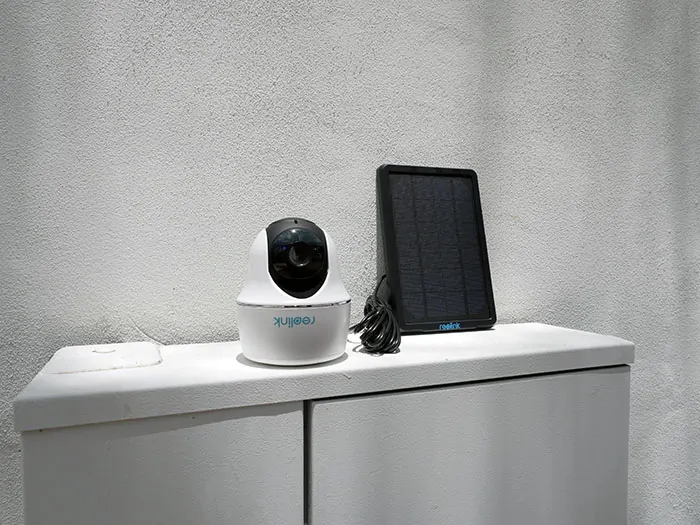 Reolink Argus PT camera with solar panel