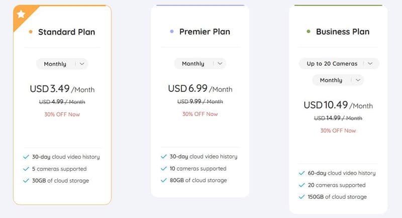 Reolink subscription plans 