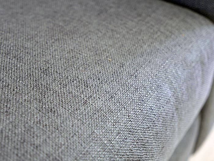 Close up of the fabric on the Allform sofa