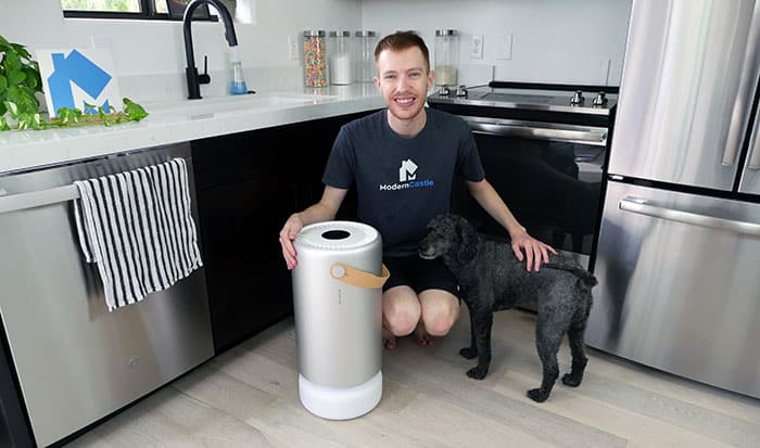 Size of the Molekule Air Pro air purifier 