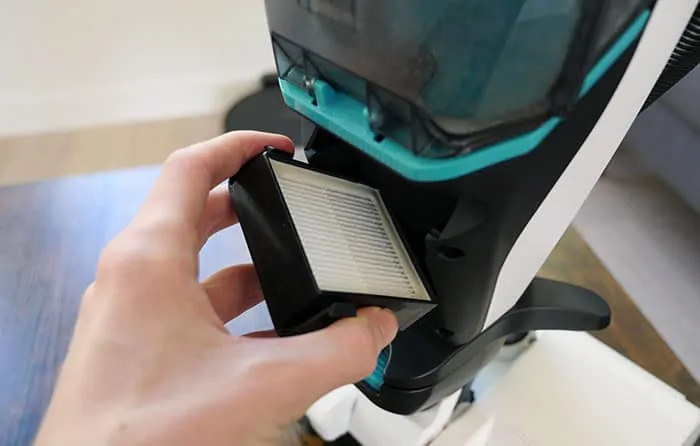 Installing Lupe HEPA filter
