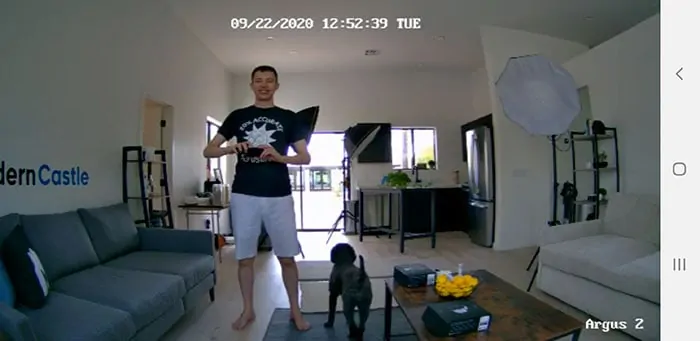 Reolink Argus 2 daytime video quality - close range