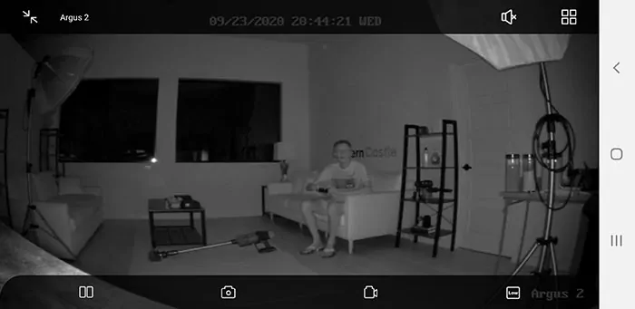 Reolink Argus 2 nighttime video quality