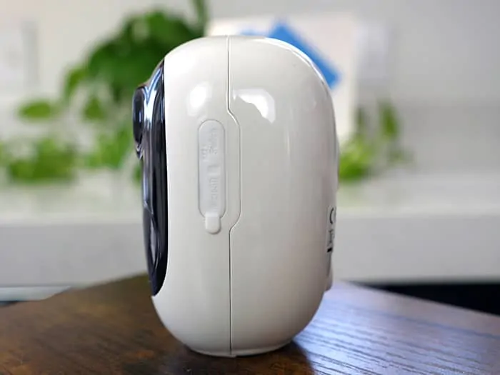 Side view of the Reolink Argus 2E camera