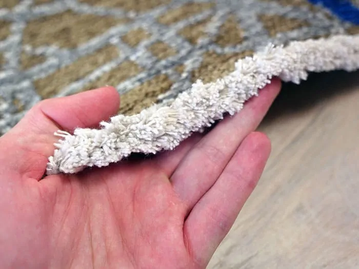 Rug & Love fringe close up