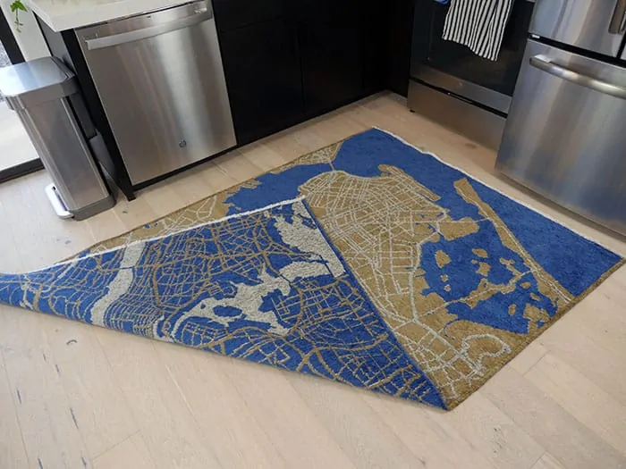 Showing reversible Rug & Love design