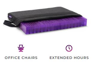 Purple double seat cushion