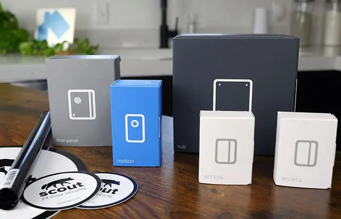 Scout Alarm devices in box