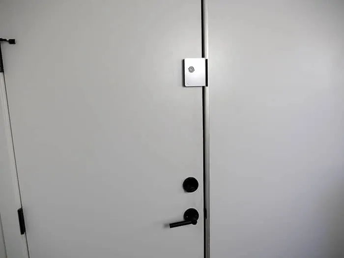 Scout door panel installed on the door