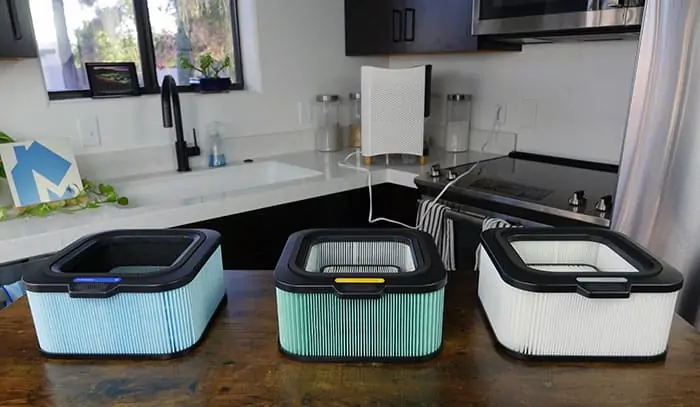 Filters included on the Mila air purifier