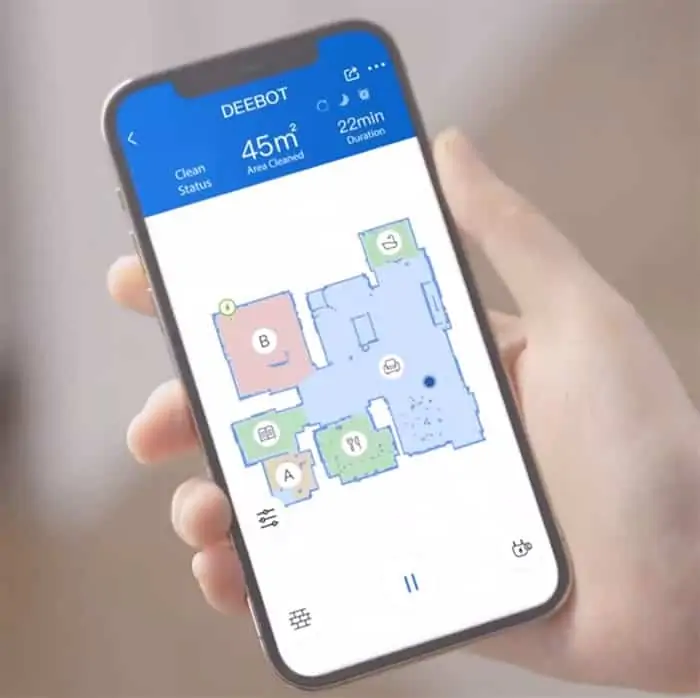 Deebot N8+ Pro digital map