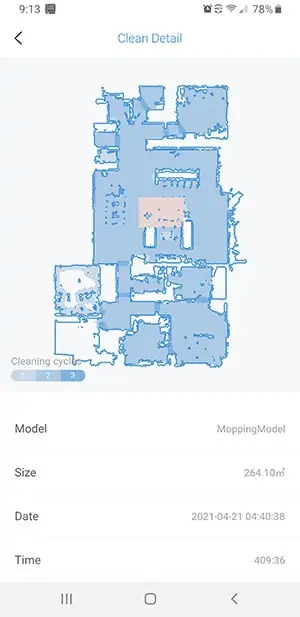 Narwal T10 - app map
