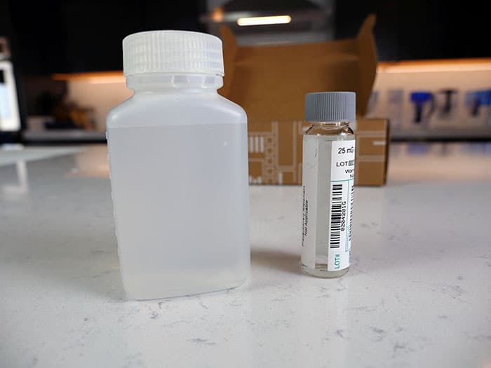 Tap Score sample bottle & vial