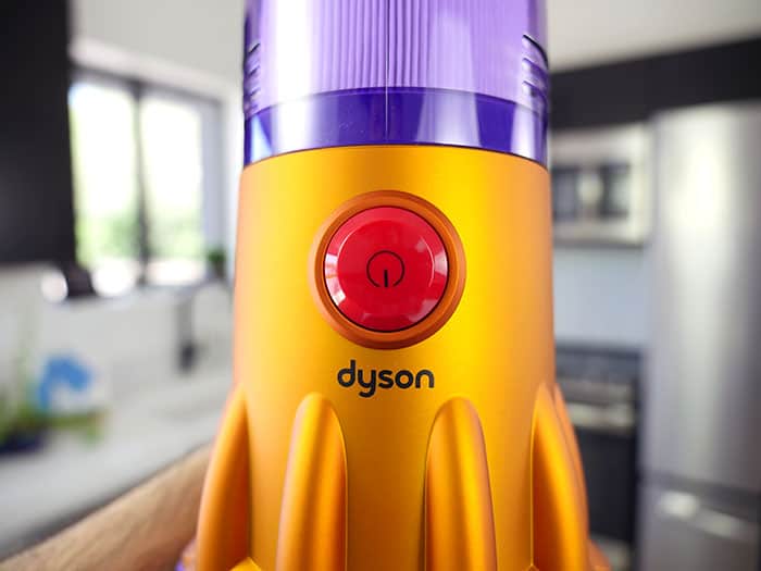 Dyson V12 Detect Slim power button