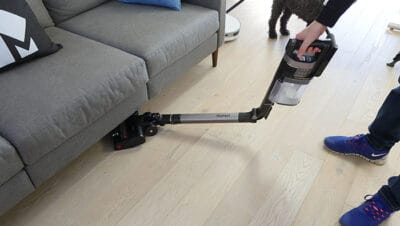 Shark Stratos Cordless Cleaning Under Couch