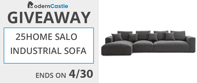 25home Salo Industrial Sectional Sofa Giveaway