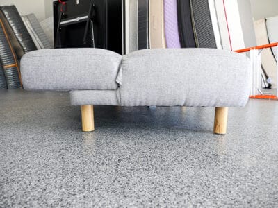 Eluxury Tufted Futon Lying Configuration Side Eluxury Tufted Futon Lying Configuration Side